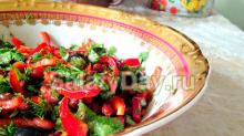 Salade de poivrons doux - une variété de saveurs